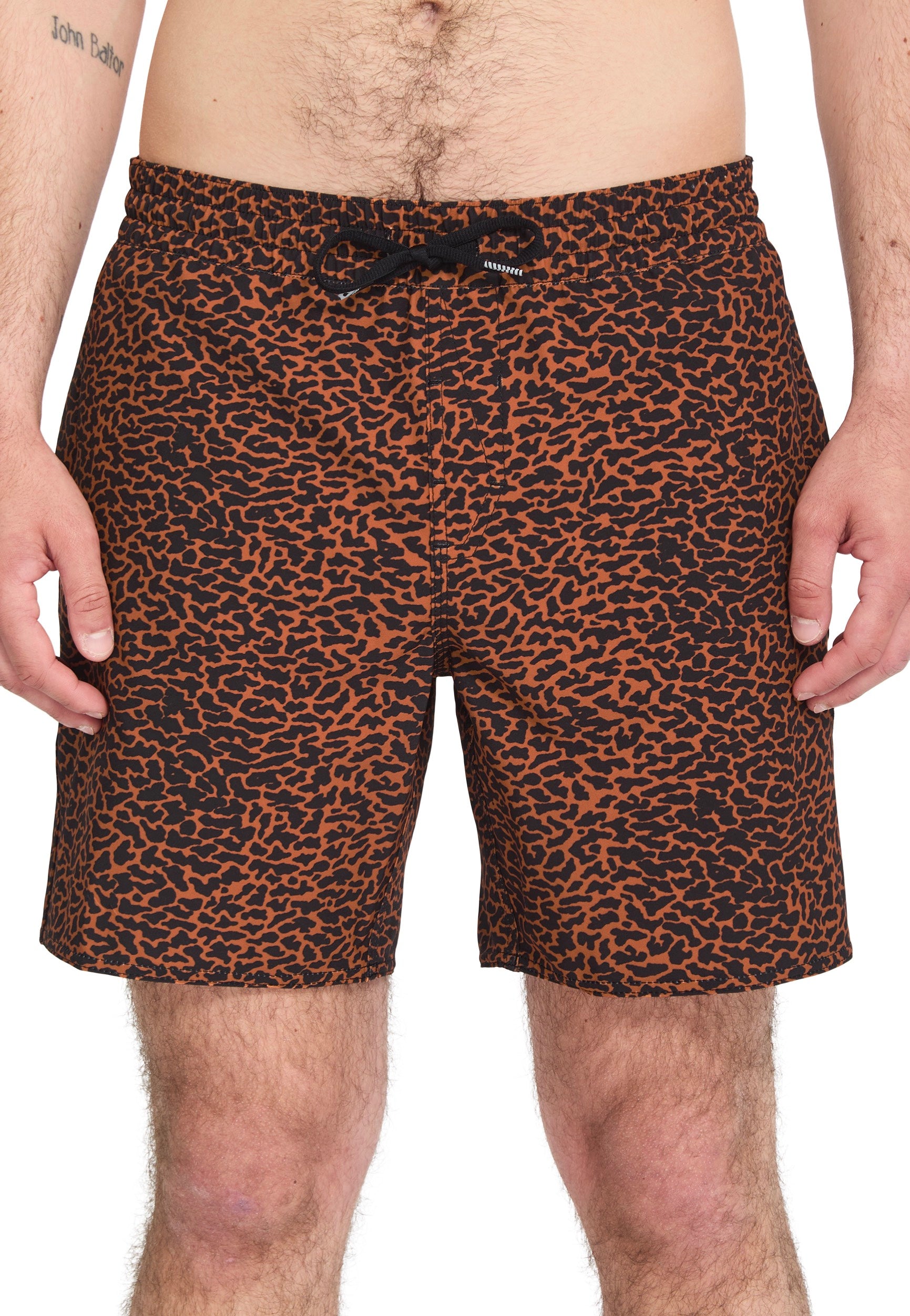 Volcom - Melange Trunk 17 Brown Horn - Board Shorts | Men-Image