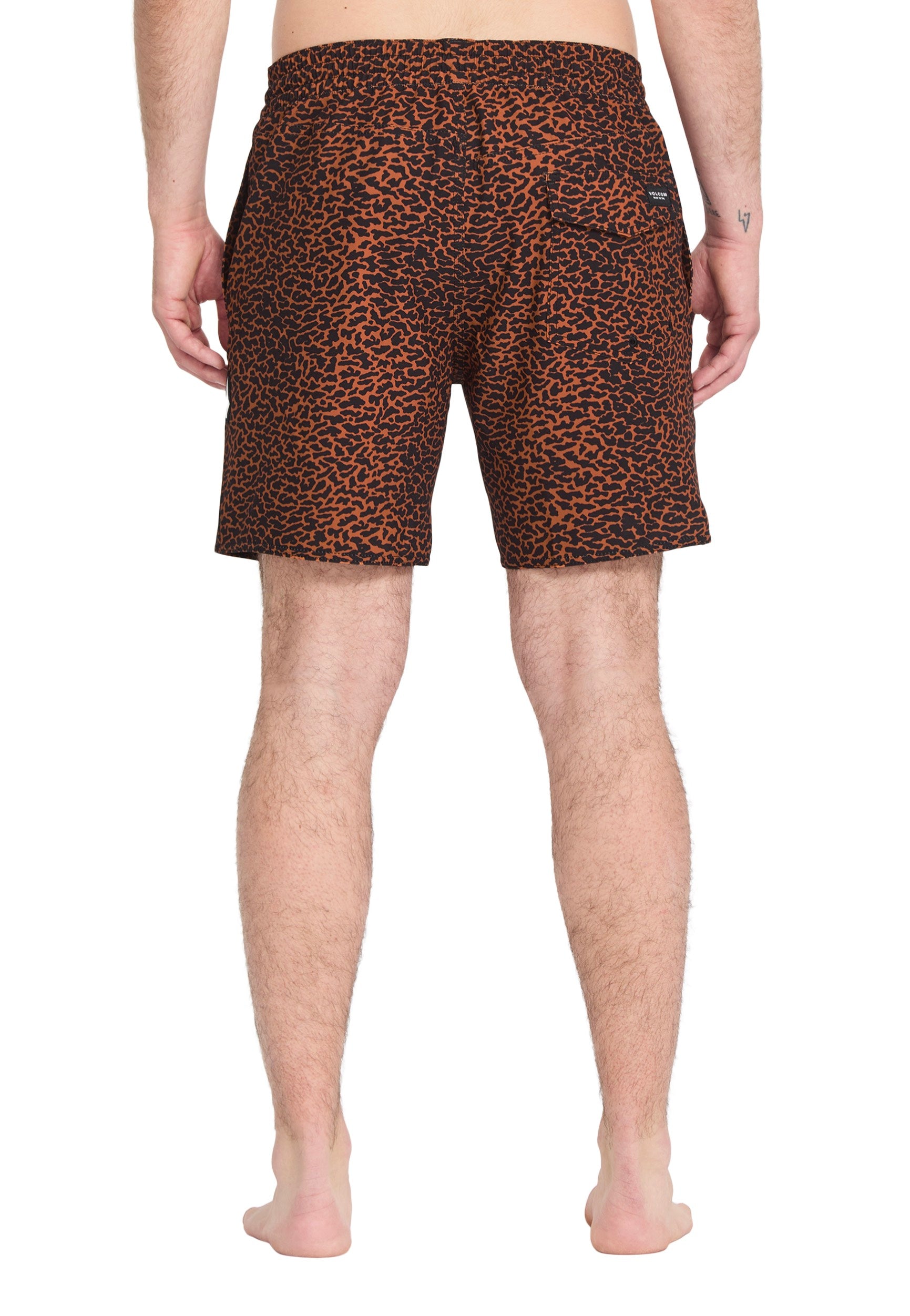 Volcom - Melange Trunk 17 Brown Horn - Board Shorts | Men-Image