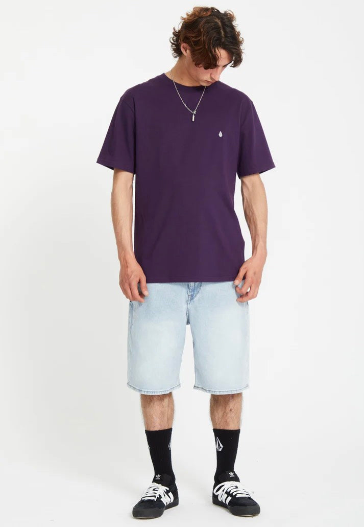 Volcom - Stone Blanks Basic Grape Royale - T-Shirt | Men-Image