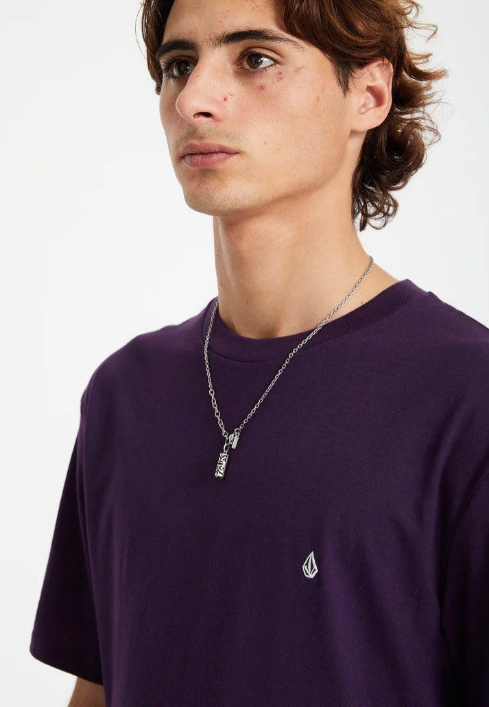 Volcom - Stone Blanks Basic Grape Royale - T-Shirt | Men-Image