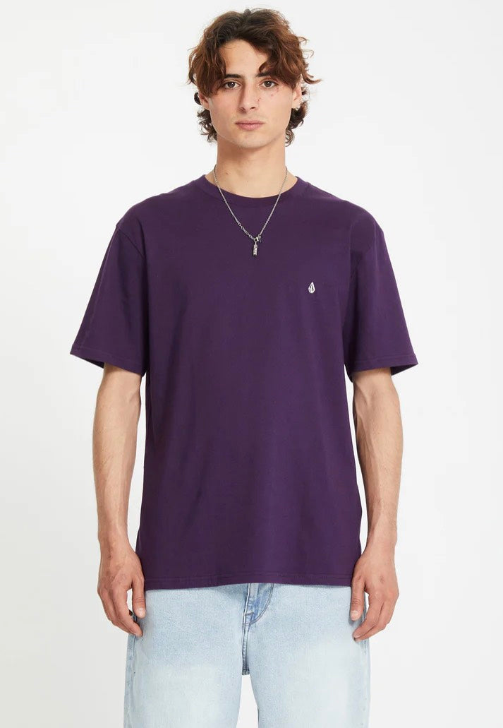 Volcom - Stone Blanks Basic Grape Royale - T-Shirt | Men-Image
