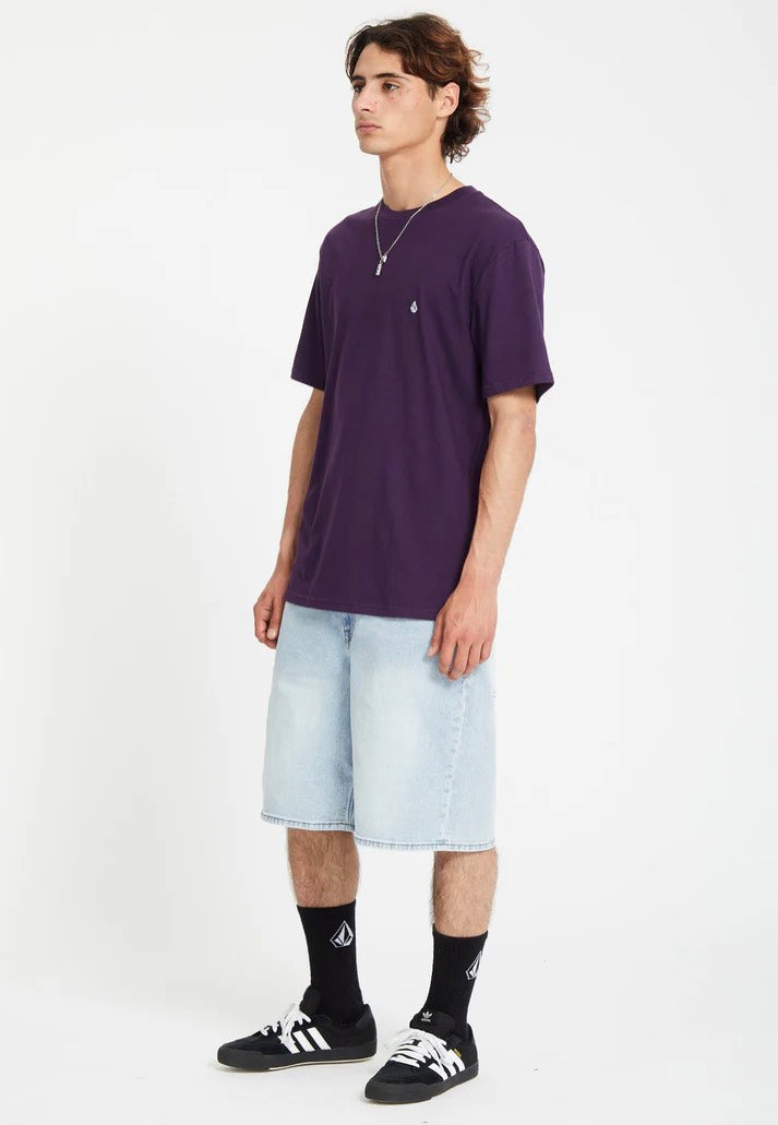 Volcom - Stone Blanks Basic Grape Royale - T-Shirt | Men-Image