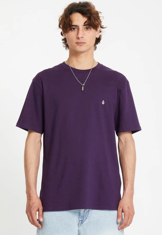 Volcom - Stone Blanks Basic Grape Royale - T-Shirt | Men-Image