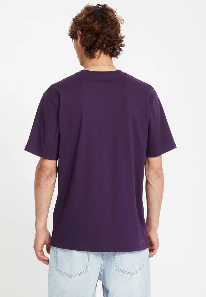 Volcom - Stone Blanks Basic Grape Royale - T-Shirt | Men-Image