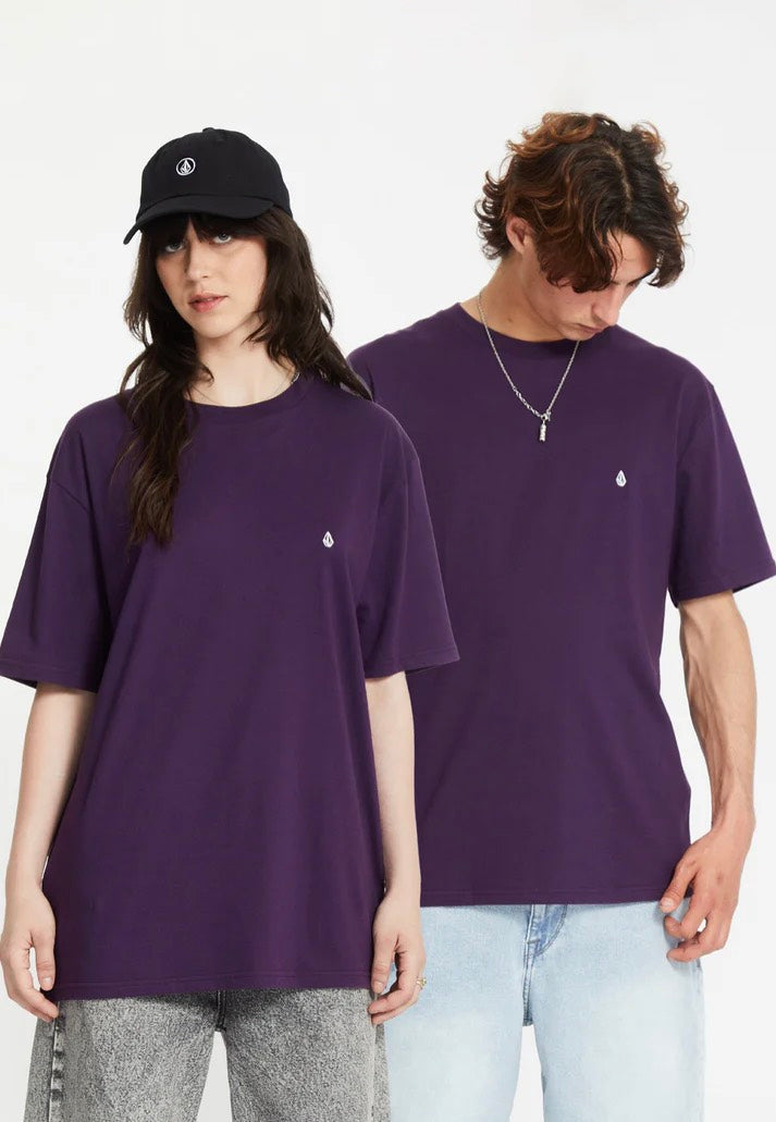 Volcom - Stone Blanks Basic Grape Royale - T-Shirt | Men-Image