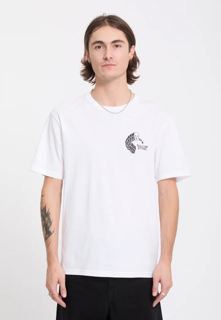 Volcom Felix Skull White Tričko | Men-Image