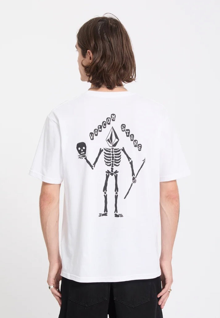 Volcom Felix Skull White Tričko | Men-Image