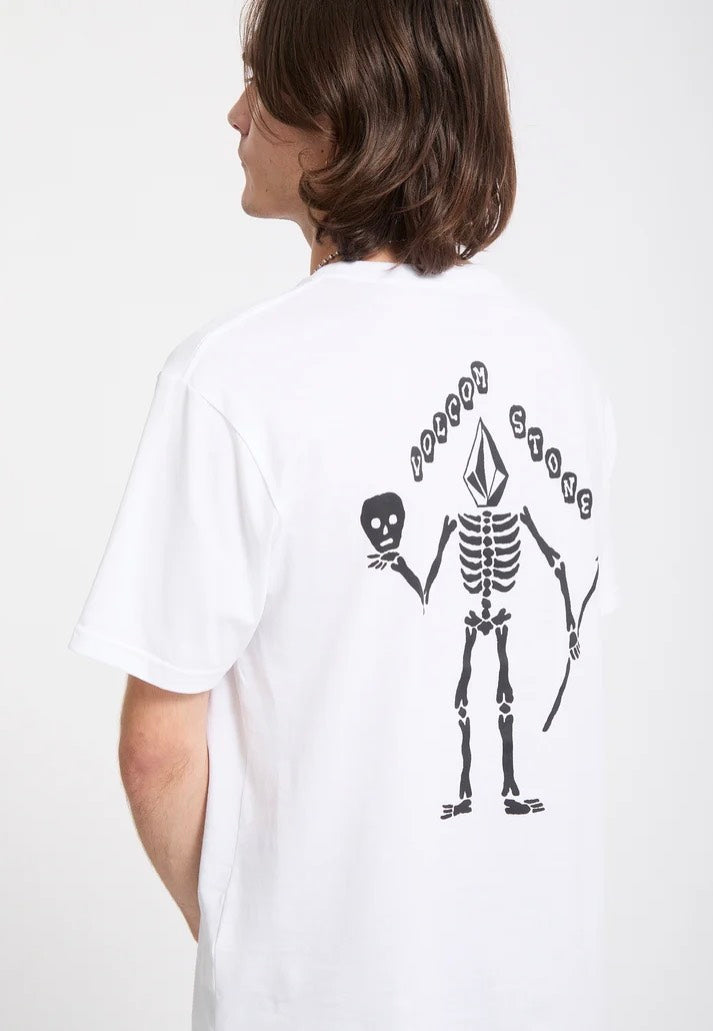 Volcom Felix Skull White Tričko | Men-Image
