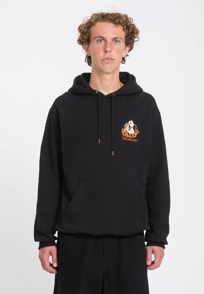 Volcom Always Grinding PO Black Mikina s kapucí | Men-Image