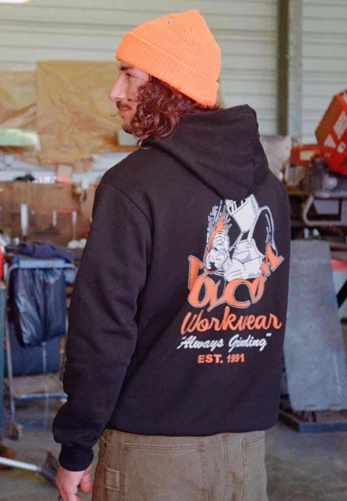 Volcom Always Grinding PO Black Mikina s kapucí | Men-Image
