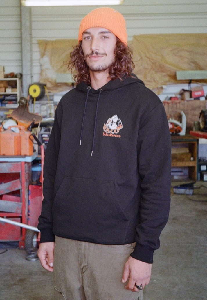Volcom Always Grinding PO Black Mikina s kapucí | Men-Image
