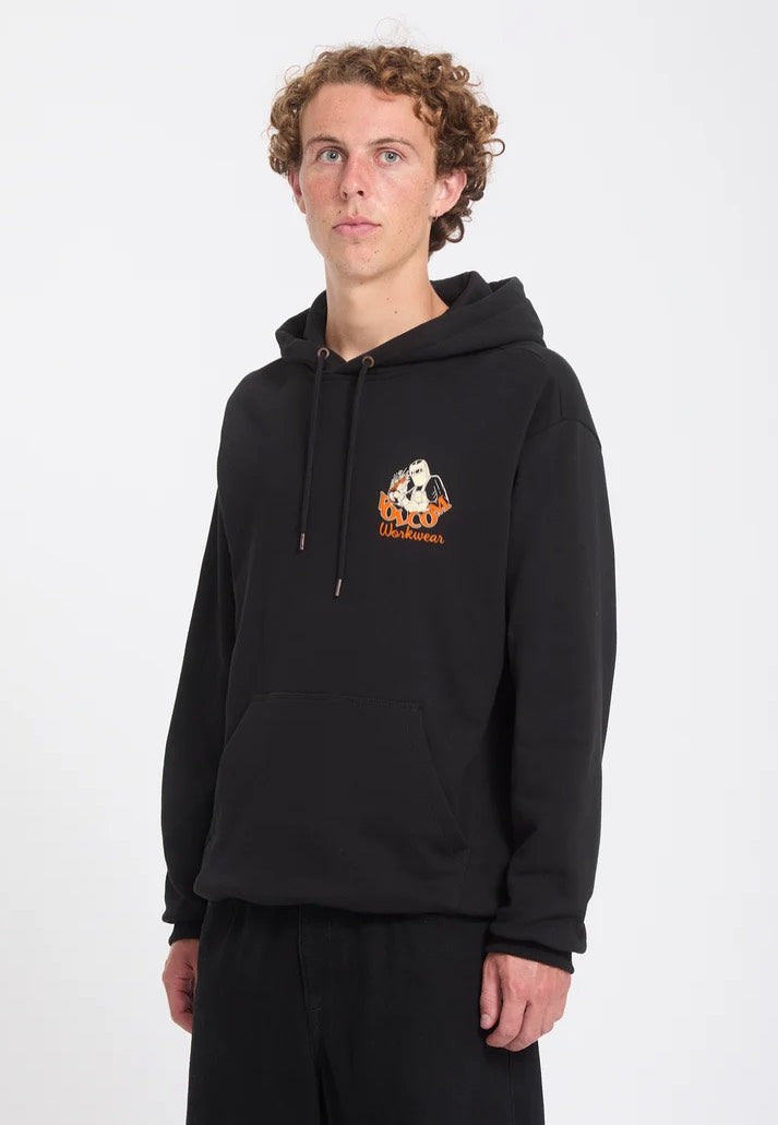 Volcom Always Grinding PO Black Mikina s kapucí | Men-Image