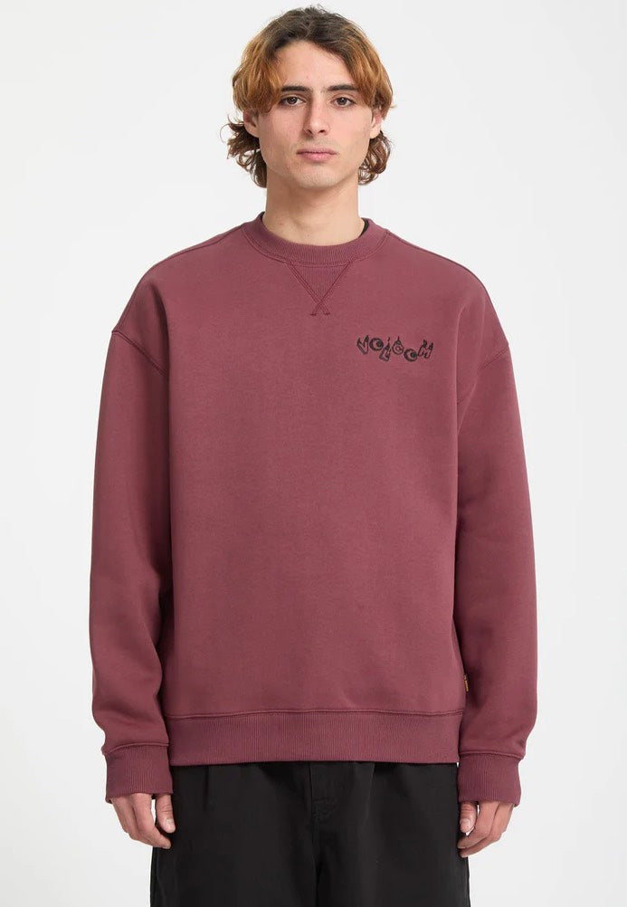 Volcom - FA Daniel Shepard Crew Merlot - Sweater | Men-Image