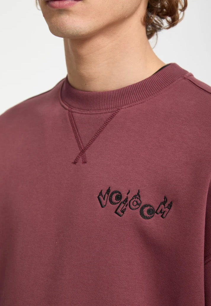 Volcom - FA Daniel Shepard Crew Merlot - Sweater | Men-Image