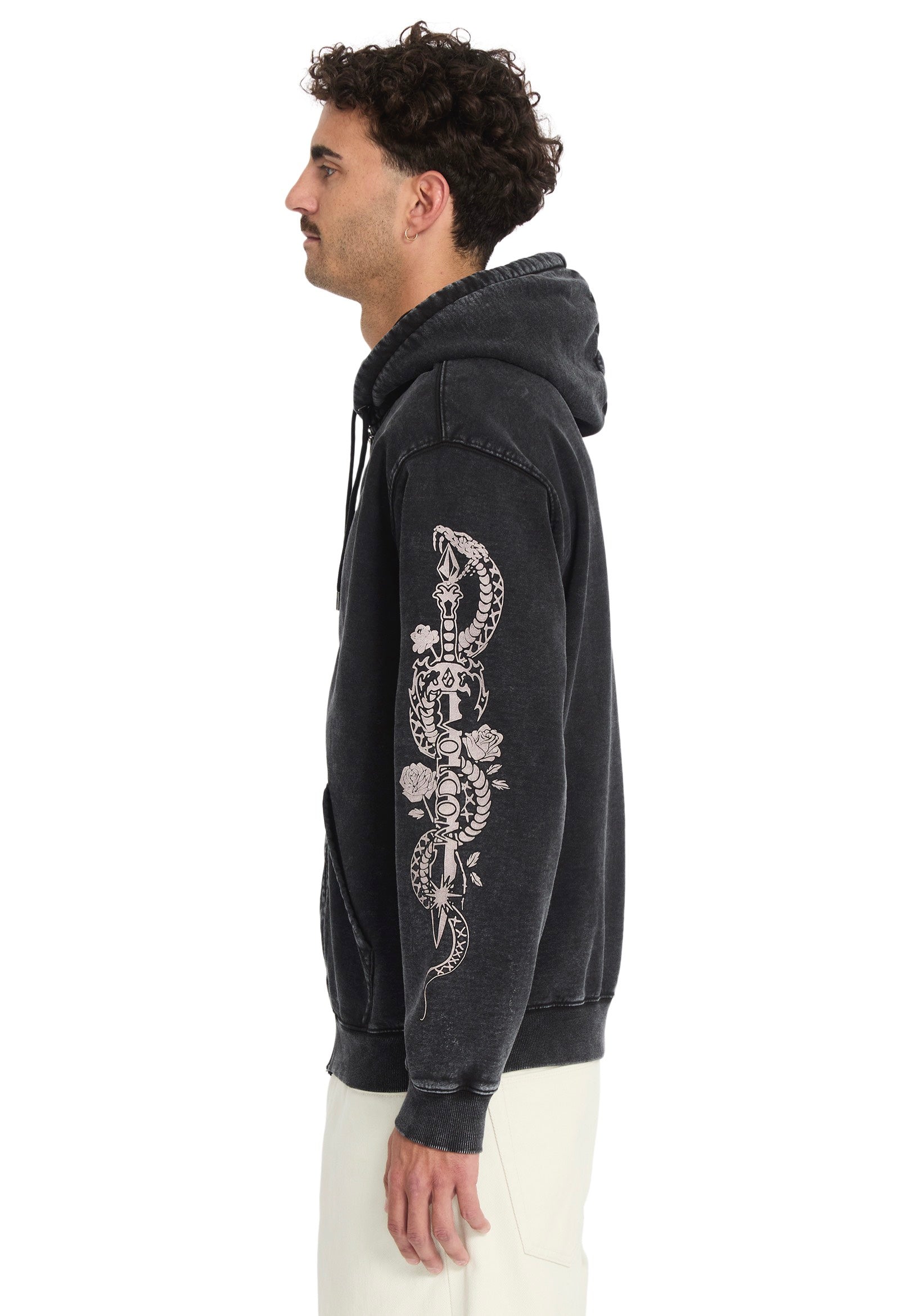 Volcom - Die By The Stone Light Acid Black - Zipper | Men-Image