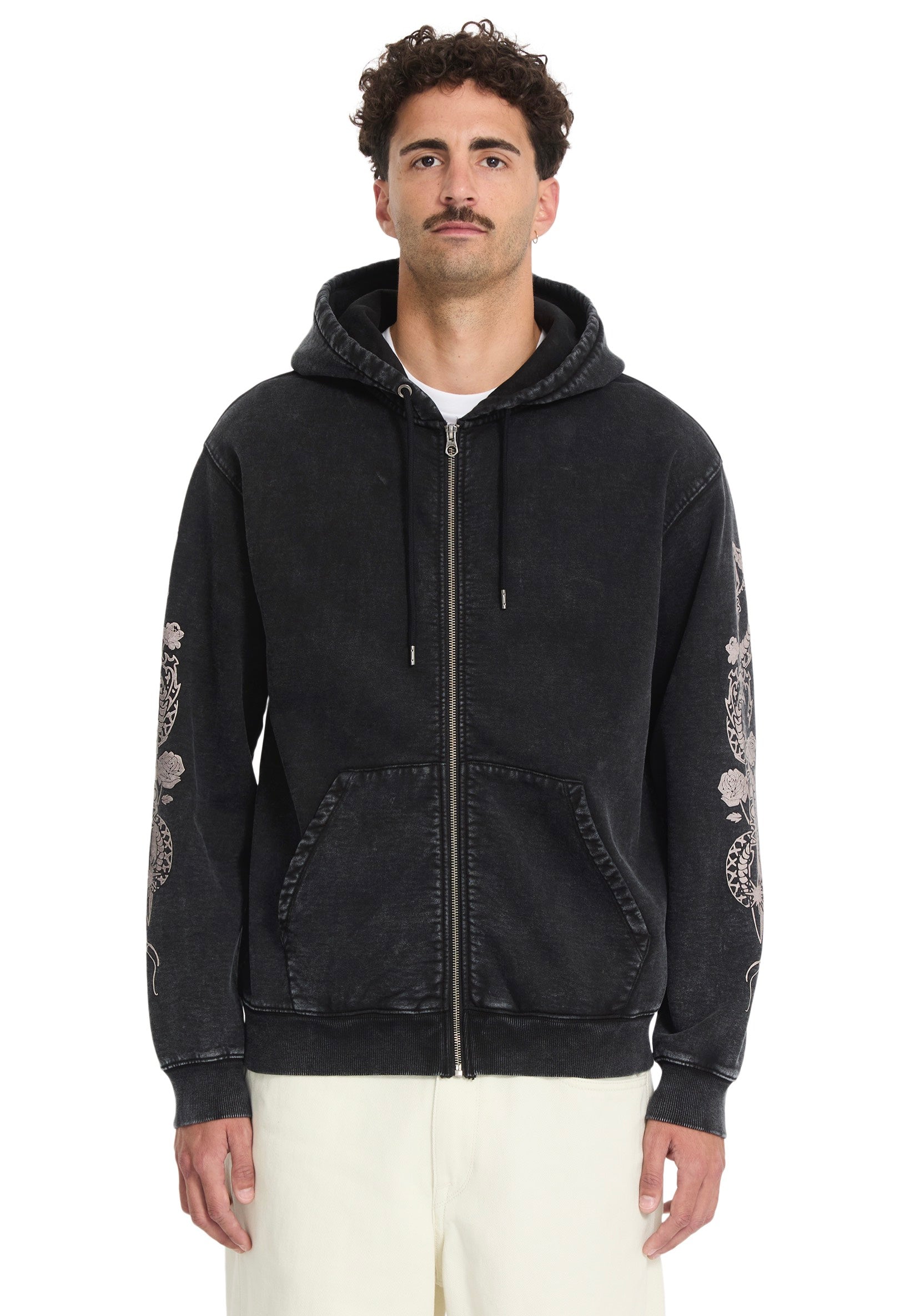 Volcom - Die By The Stone Light Acid Black - Zipper | Men-Image