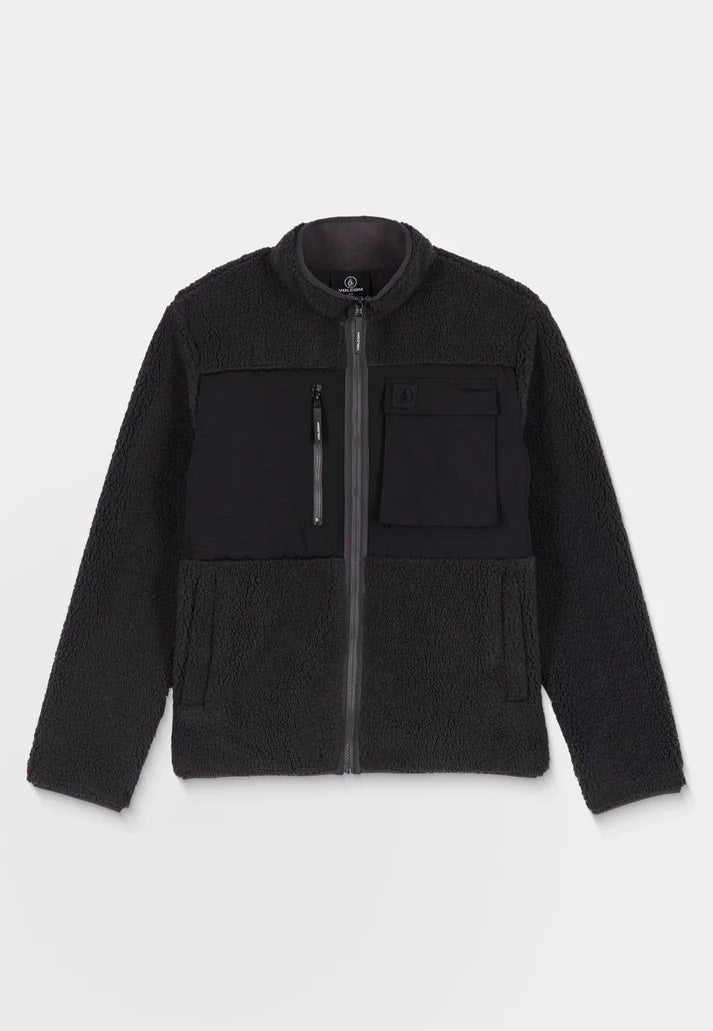 Volcom Storm Stone Zip Fleece Asphalt Black Jacket | Men-Image