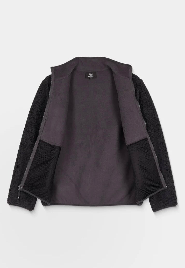 Volcom Storm Stone Zip Fleece Asphalt Black Jacket | Men-Image