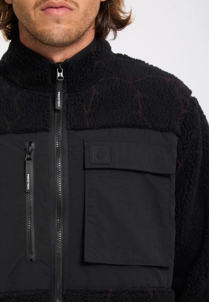 Volcom Storm Stone Zip Fleece Raisin Bunda | Men-Image