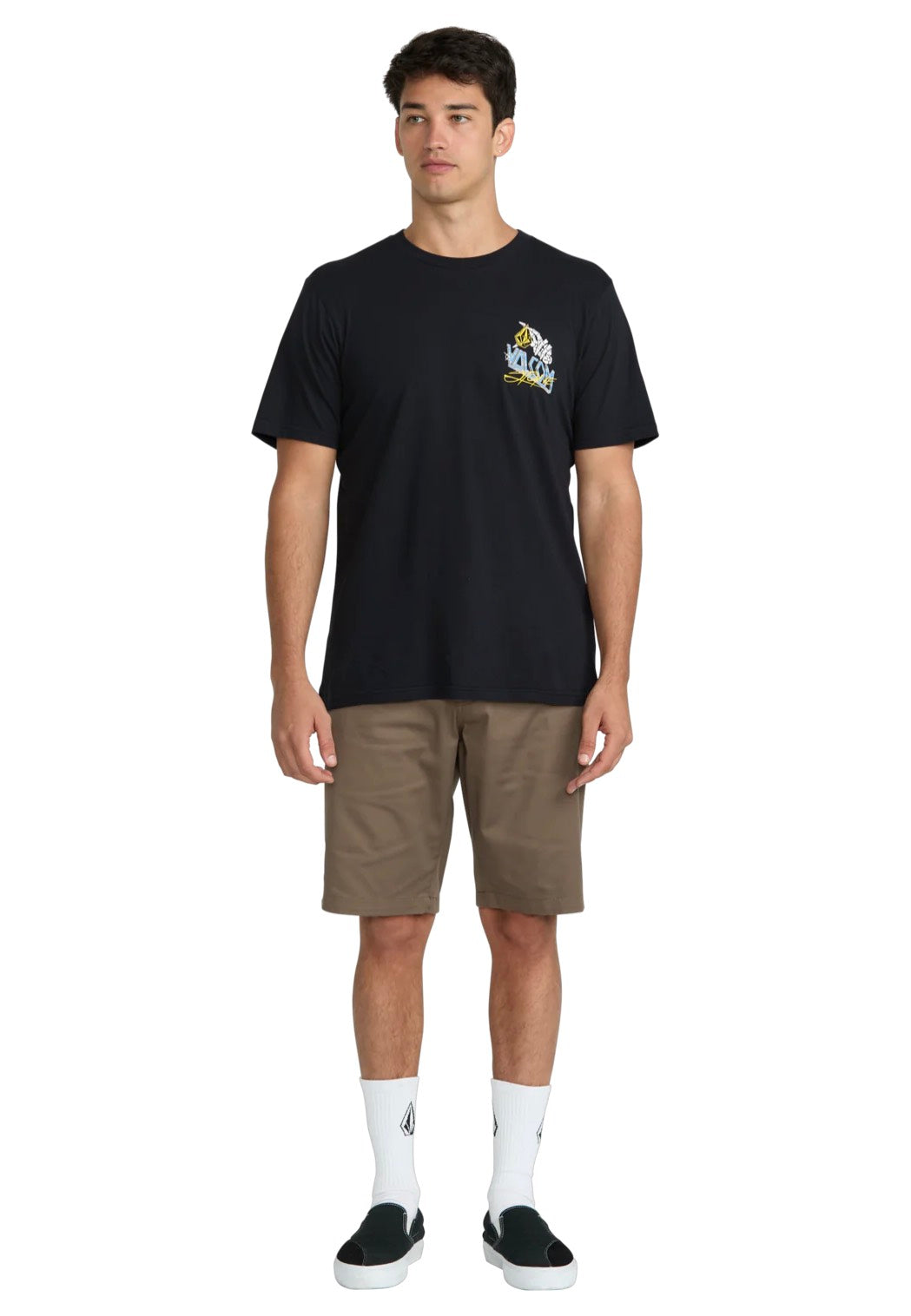 Volcom - Dropped This  Antique Black - T-Shirt | Men-Image