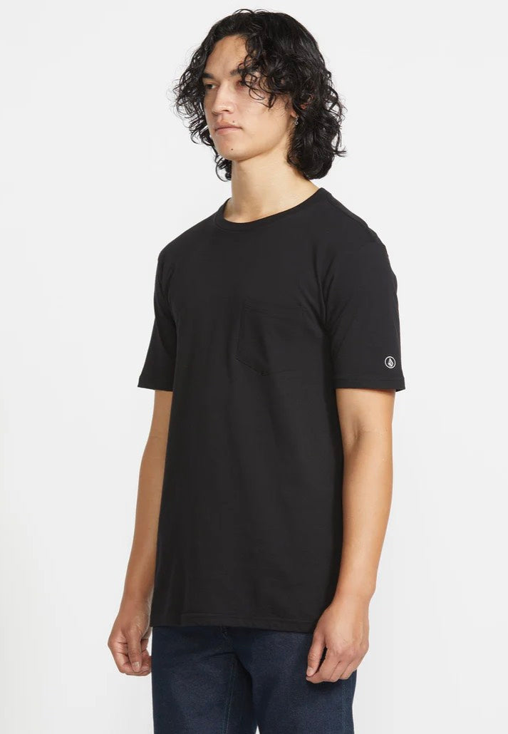 Volcom - Solid Pocket Black - T-Shirt | Men-Image