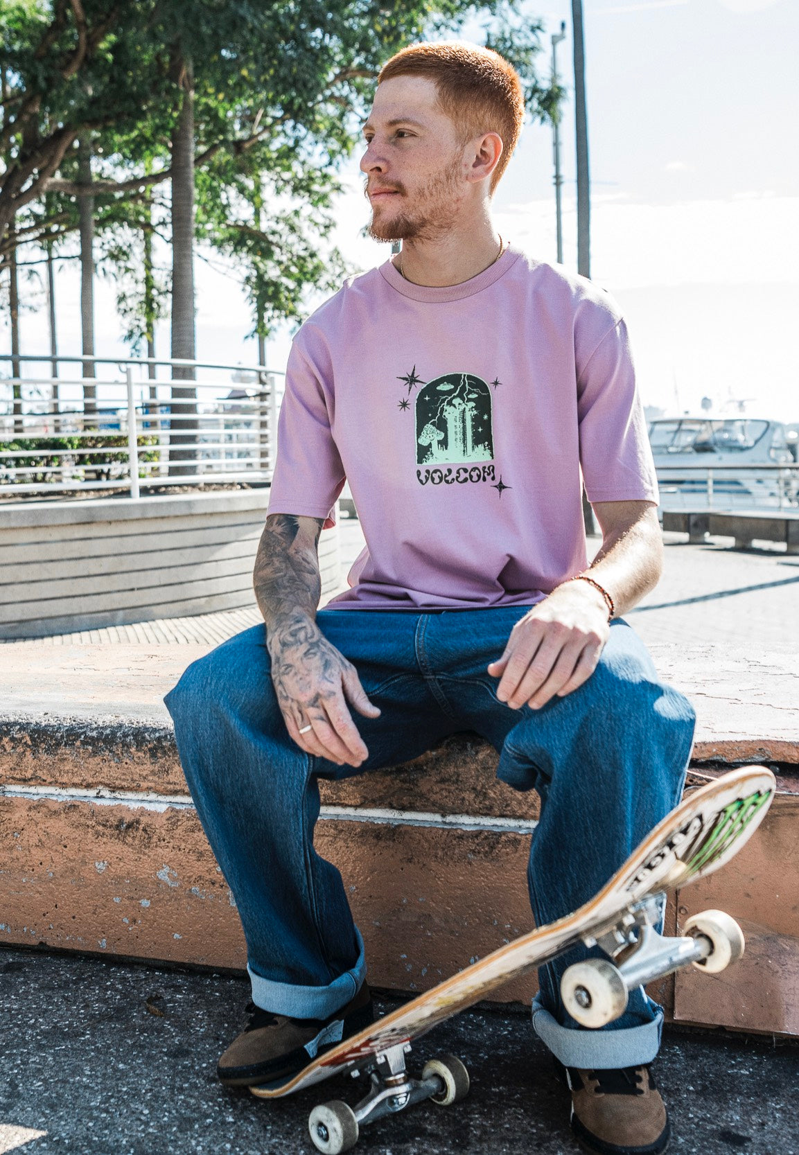 Volcom - Fa Filip Rygalski Steel Purple - T-Shirt | Men-Image