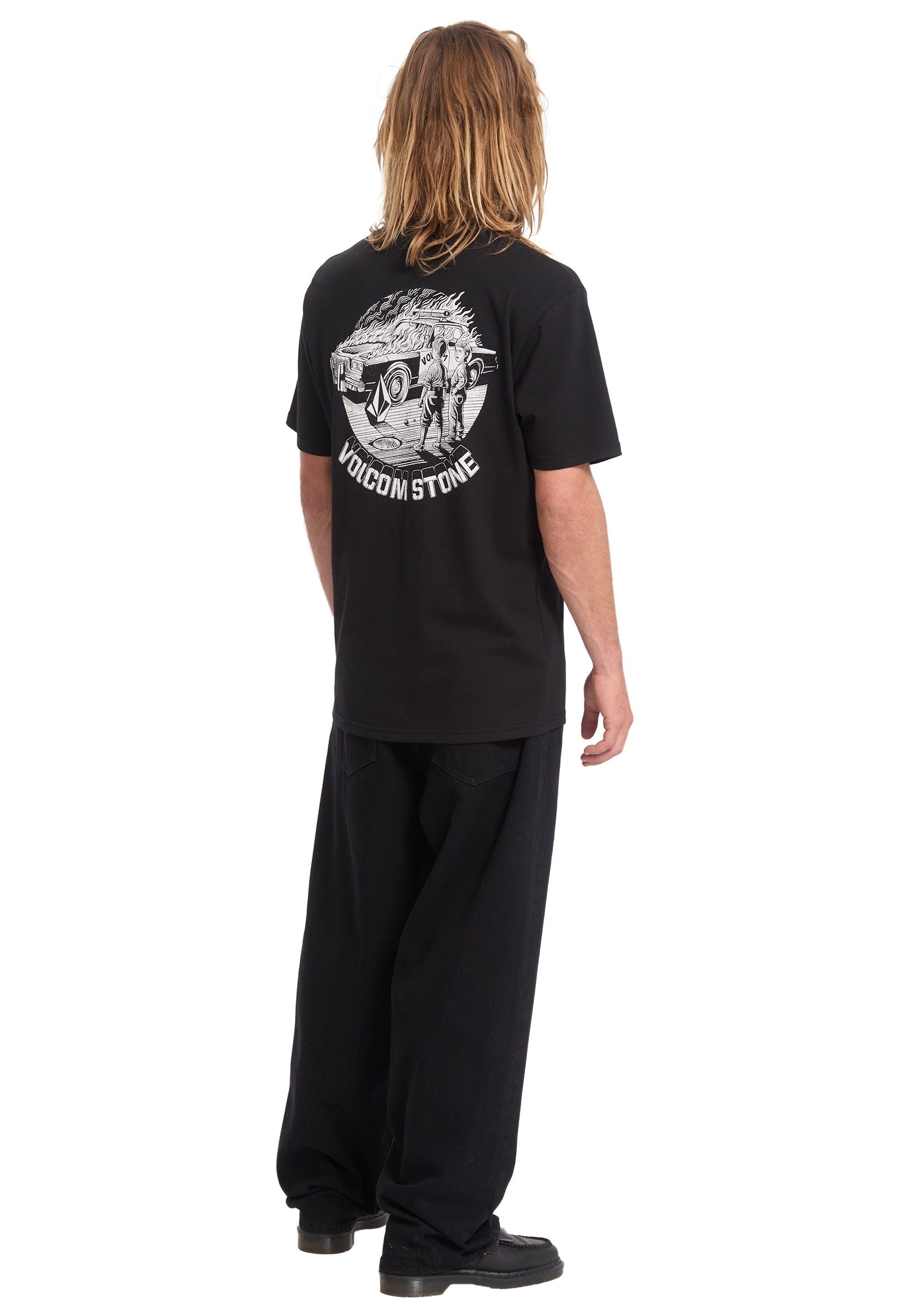 Volcom - Firecar Black - T-Shirt | Men-Image