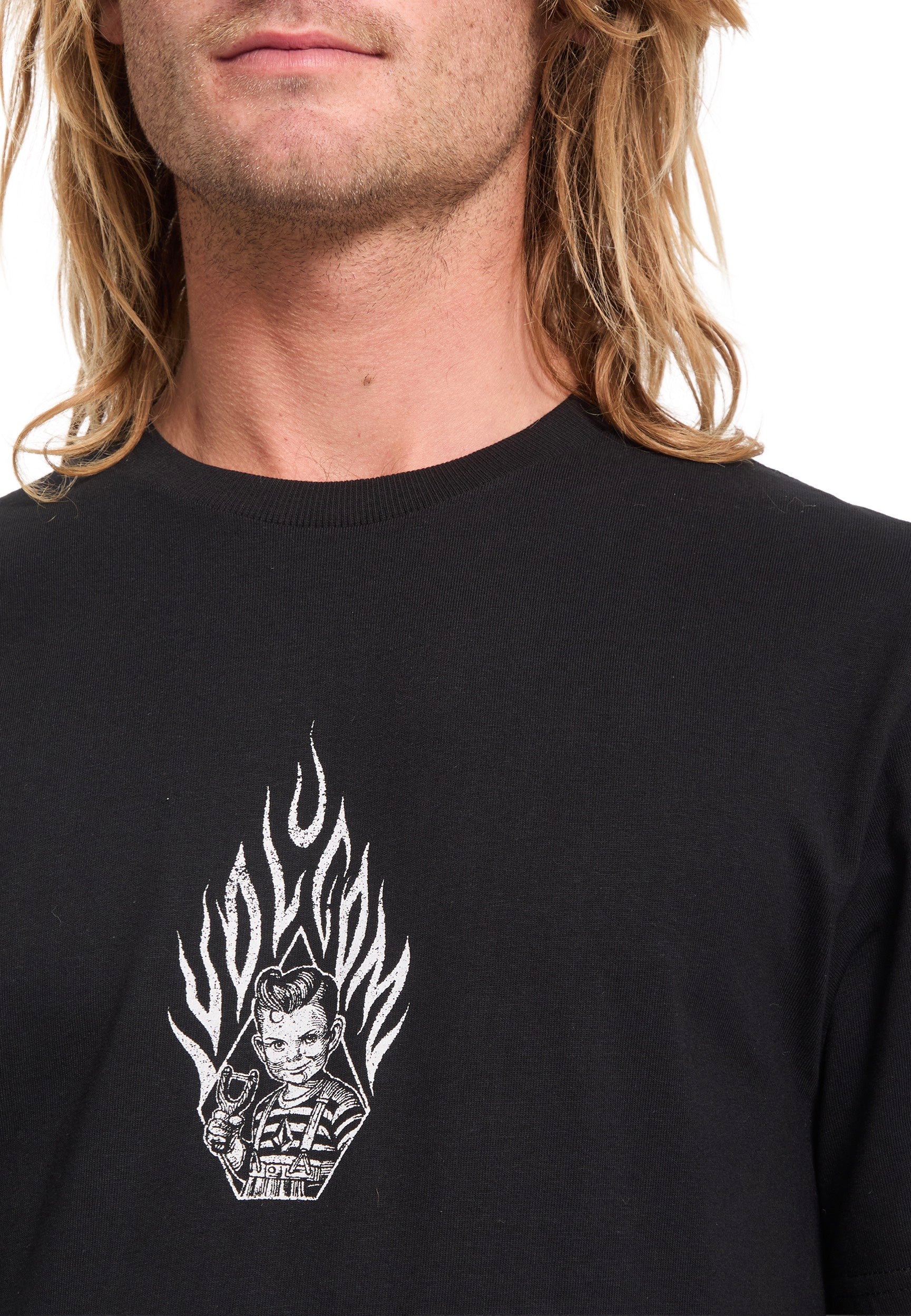 Volcom - Firecar Black - T-Shirt | Men-Image