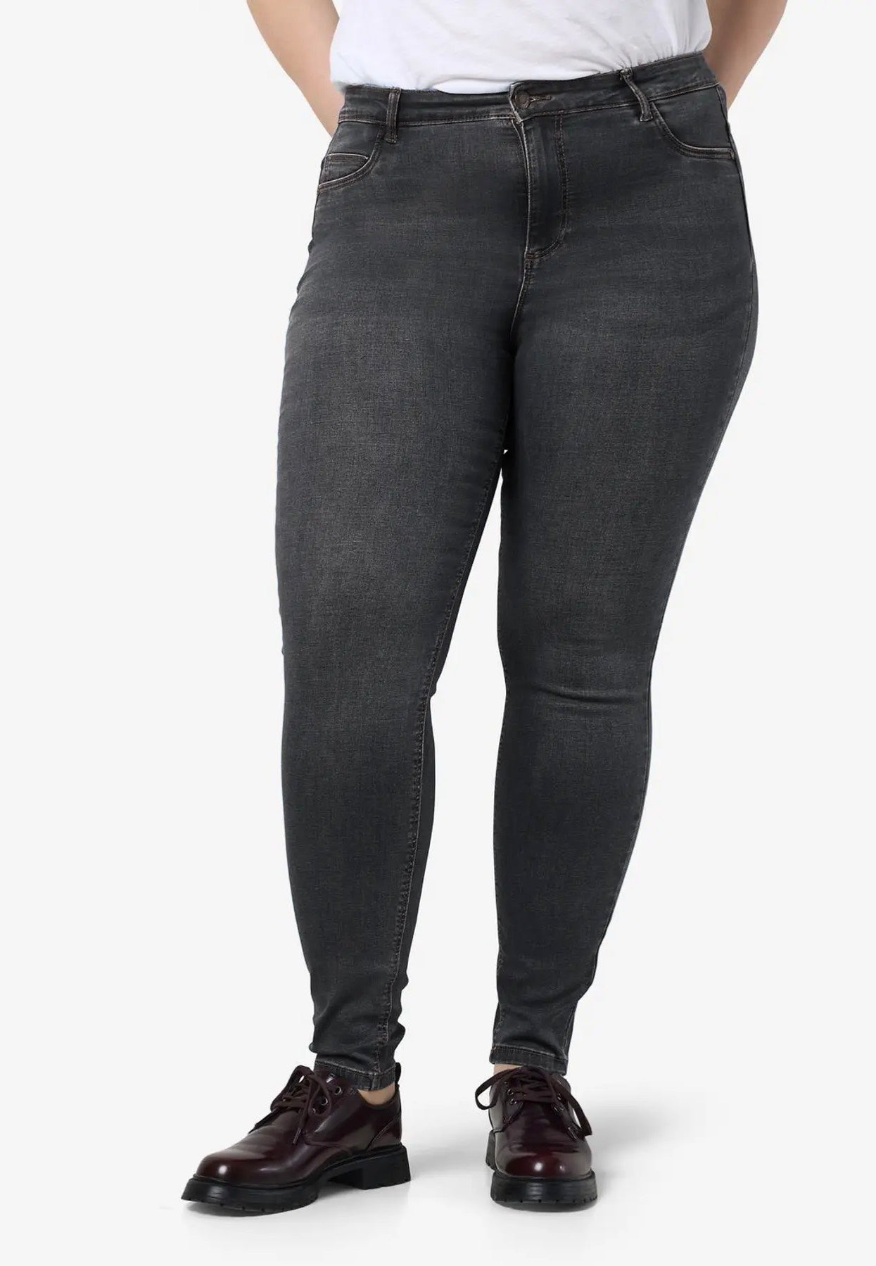 Noisy May - Callie Curve Medium Grey Denim - Jeans | Women-Image