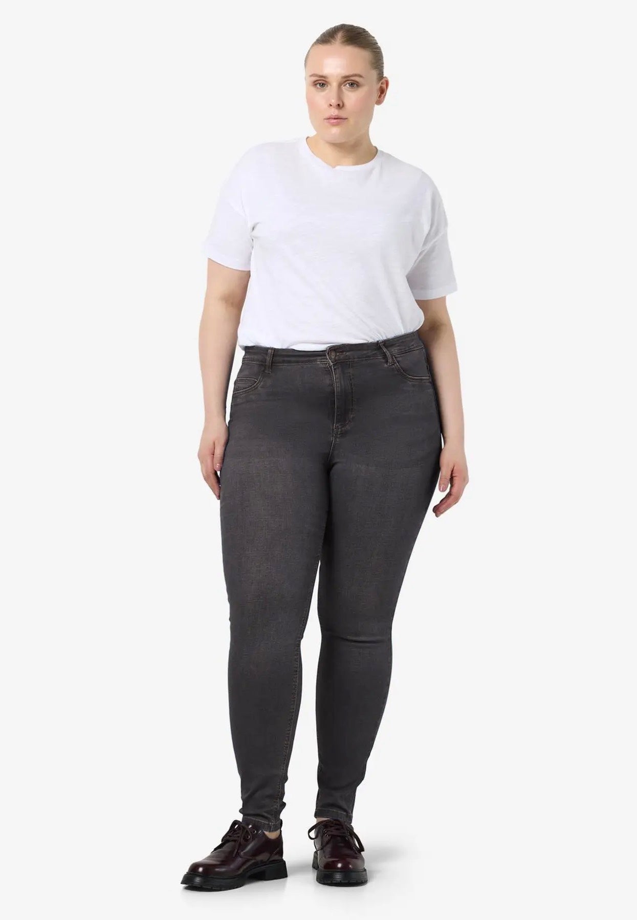 Noisy May - Callie Curve Medium Grey Denim - Jeans | Women-Image