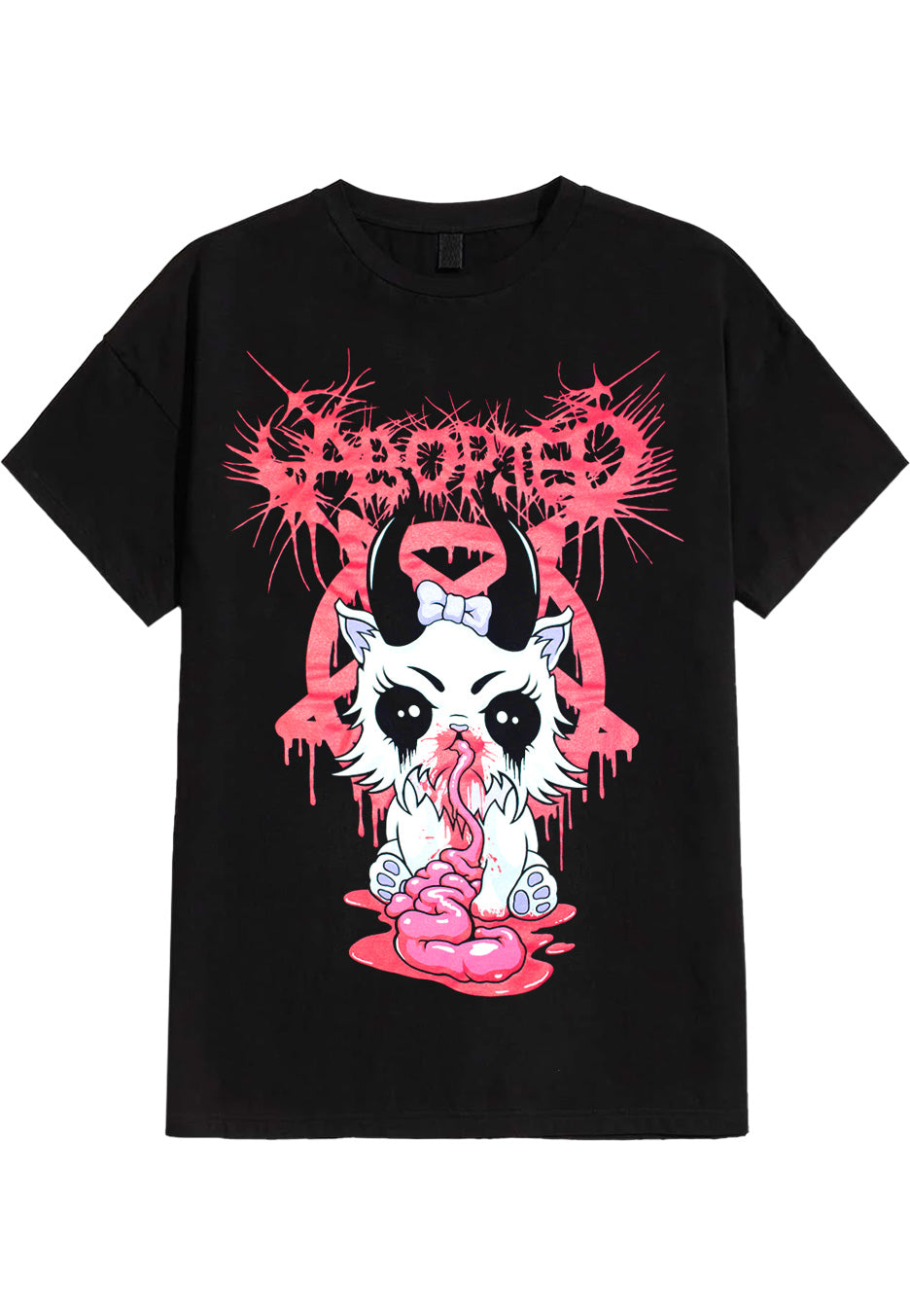 Aborted - Grim Kitty - T-Shirt | Neutral-Image