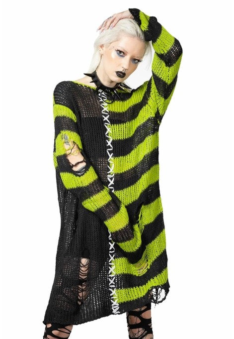 Killstar Acidic Black Pullover | Women-Image