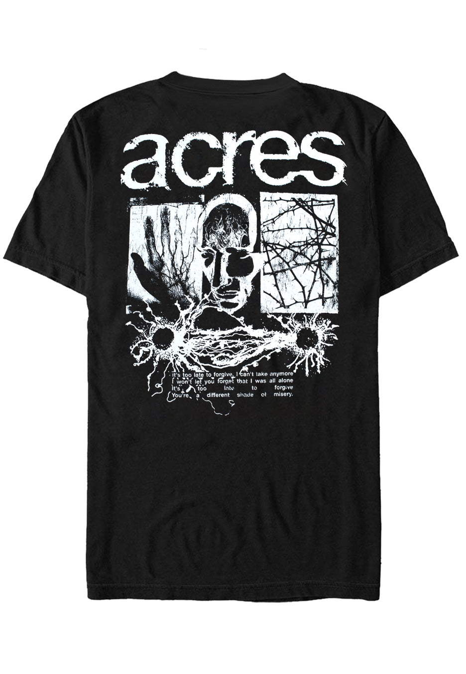 Acres - Too Late To Forgive - T-Shirt | Neutral-Image