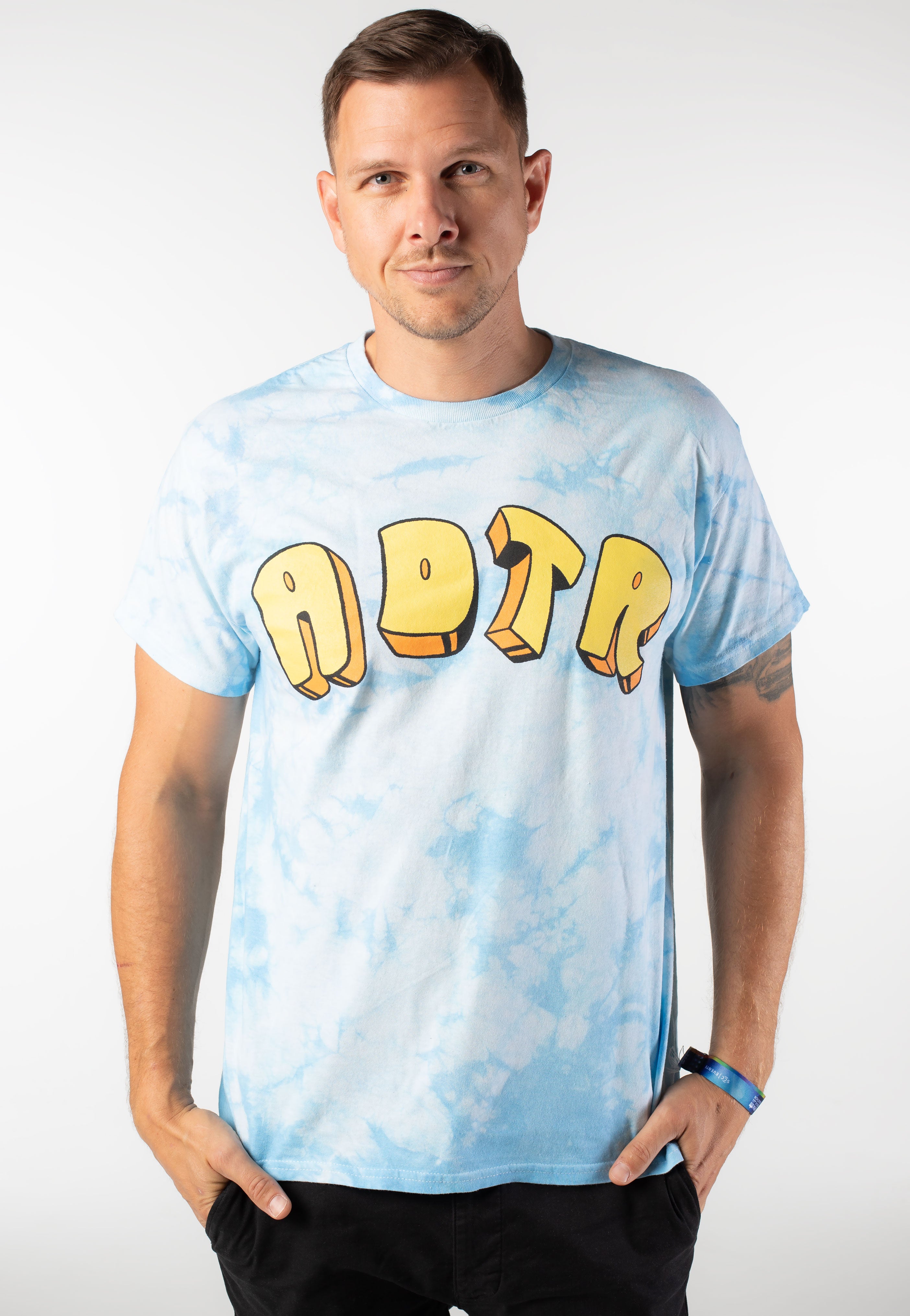 A Day To Remember - All My Friends Tie Dye Blue - T-Shirt | Men-Image