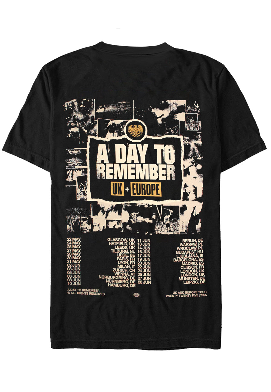 A Day To Remember - Summer Tour 2025 - T-Shirt | Neutral-Image