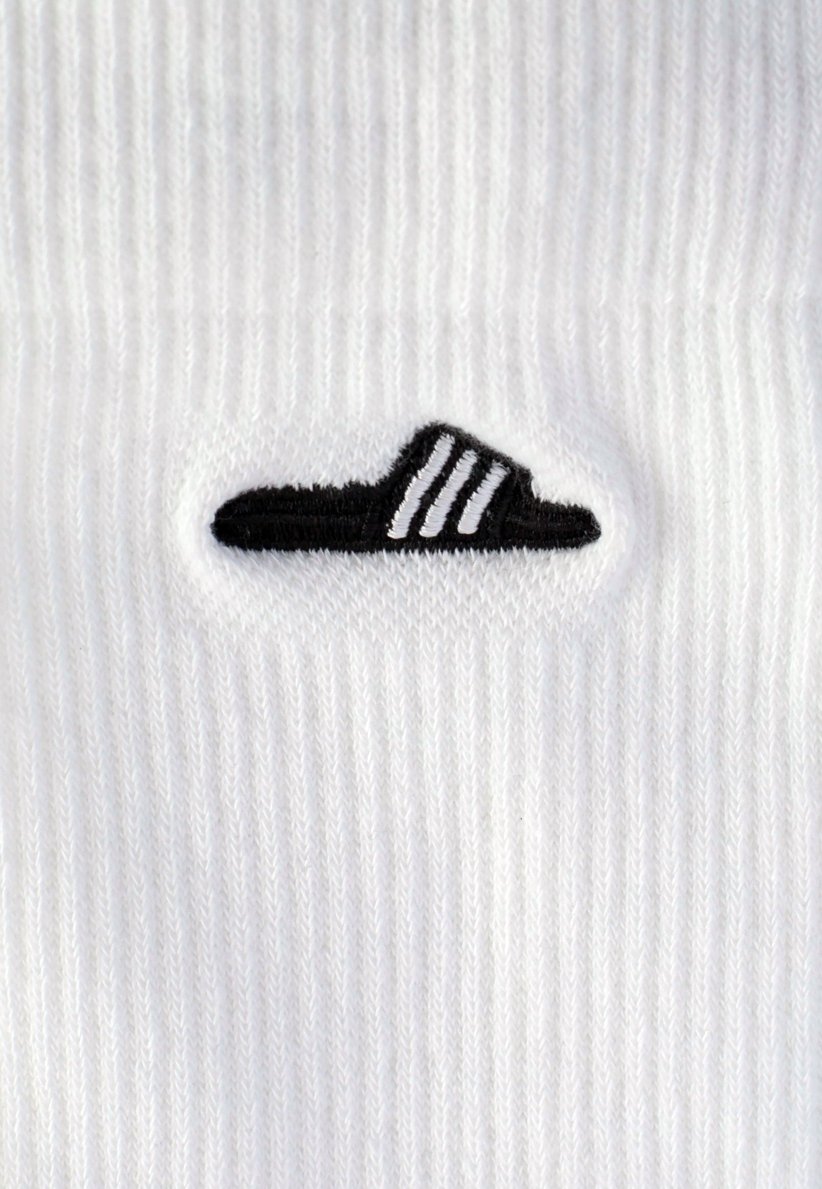 Adidas - Adilette White/Black - Socks | Neutral-Image