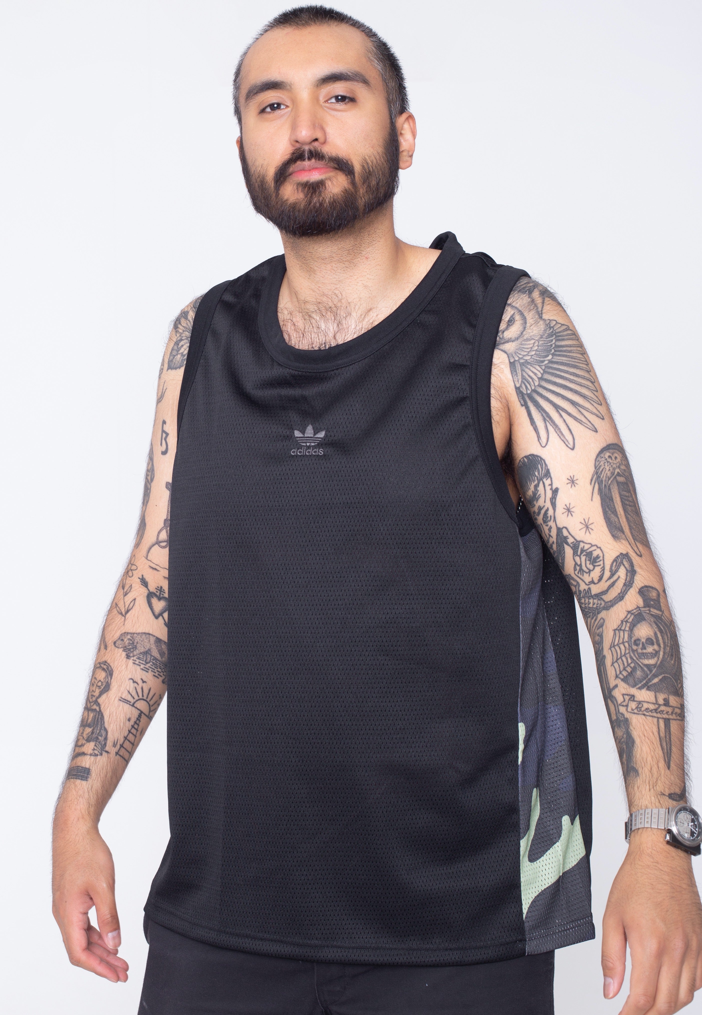 Adidas - Camo BBALL JSY Black - T-Shirt | Men-Image