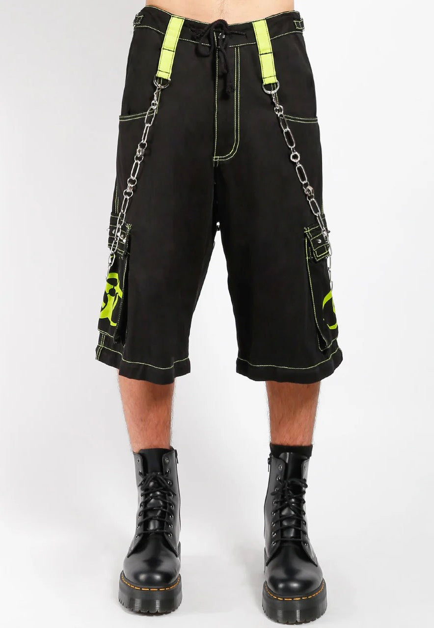 Tripp NYC Biohazard Zip Off Black/Lime - Pants | Impericon