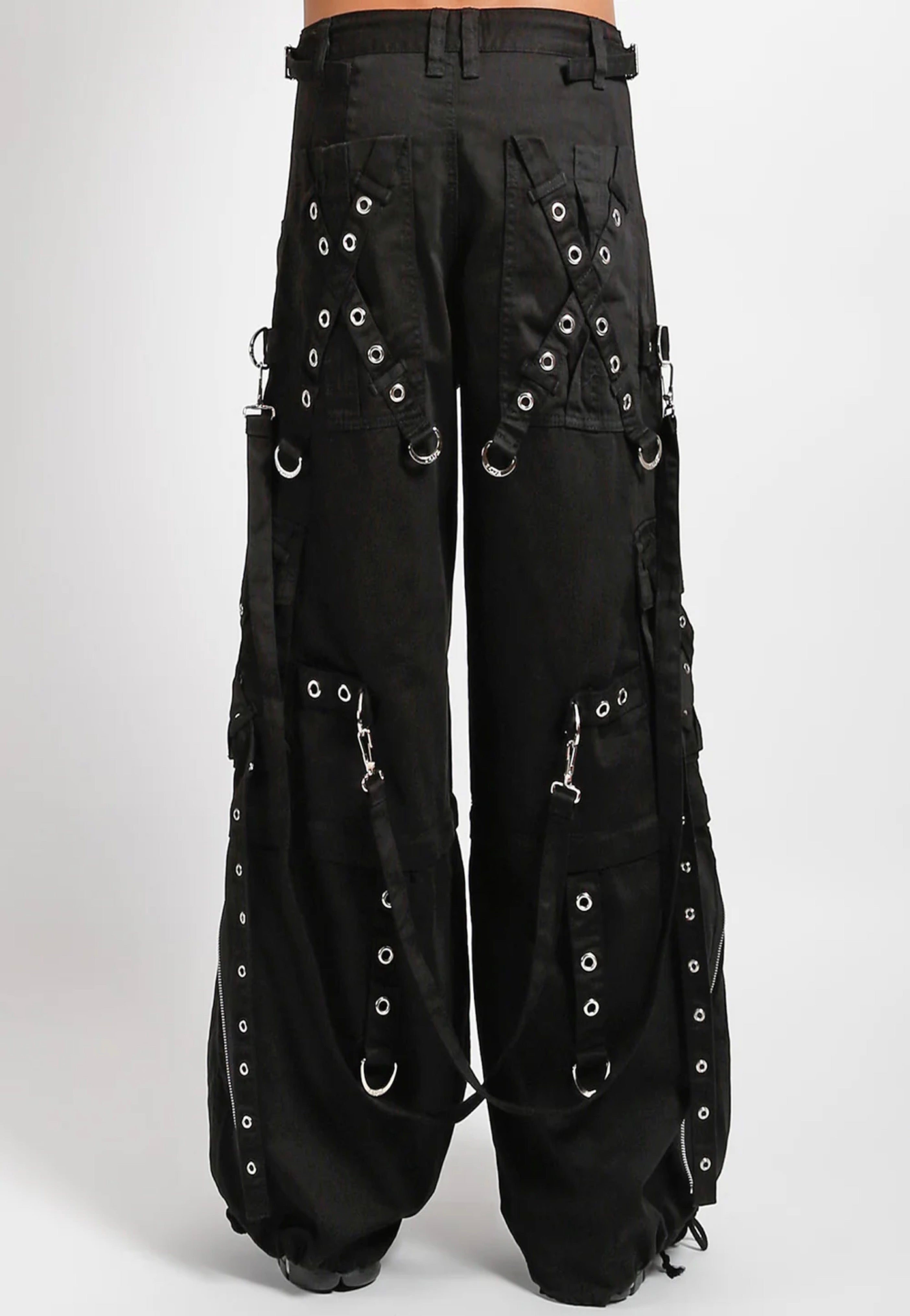 Tripp NYC X-Strap Zip Off Black - Jeans | Impericon