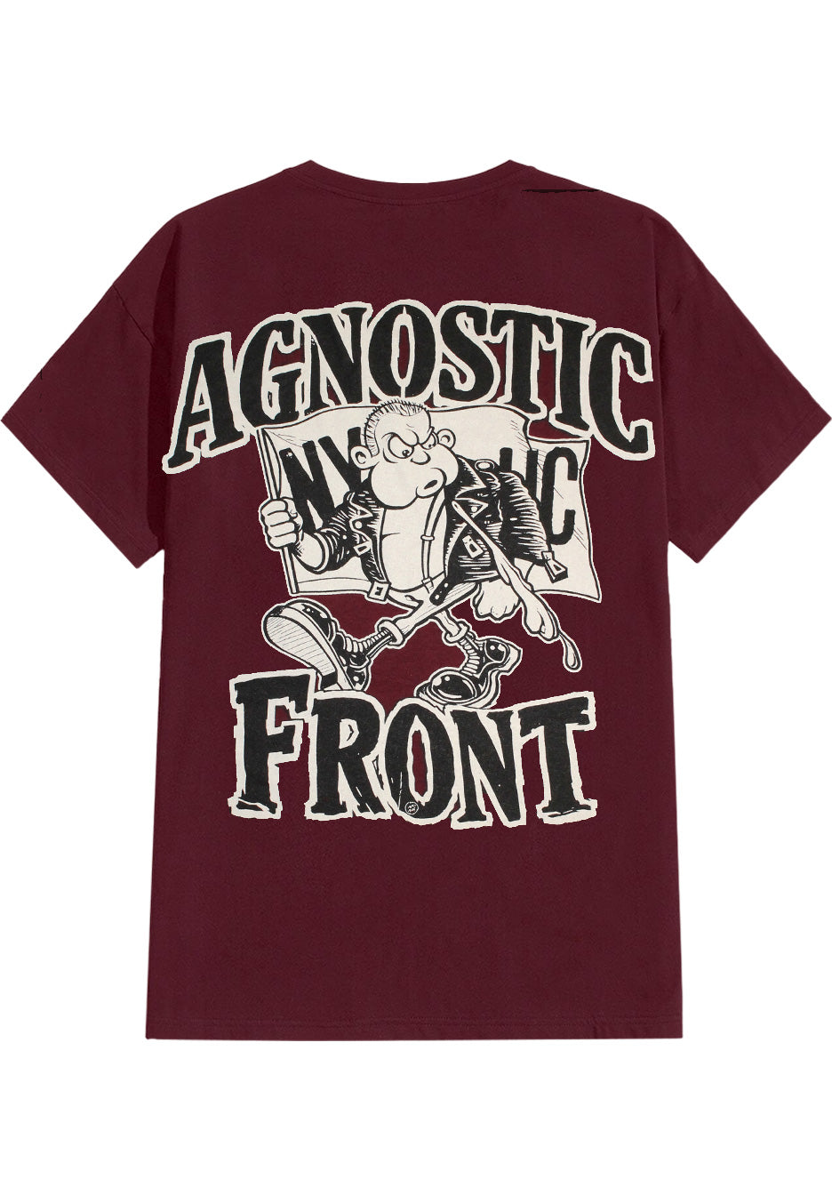 Agnostic Front - Combat Core Burgundy - T-Shirt | Neutral-Image