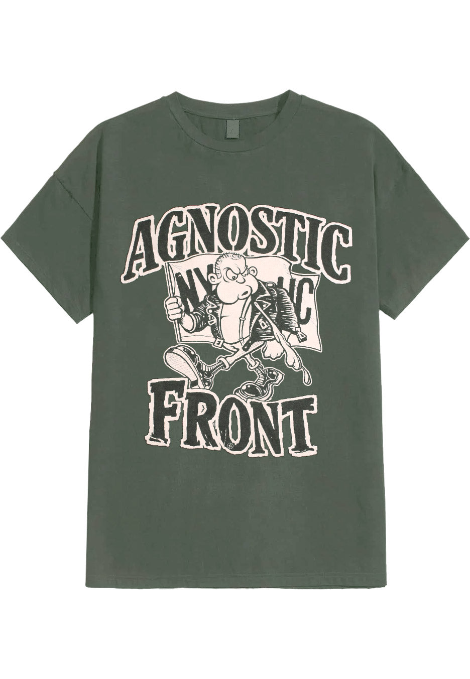 Agnostic Front Combat Military Green - T-Shirt | Impericon