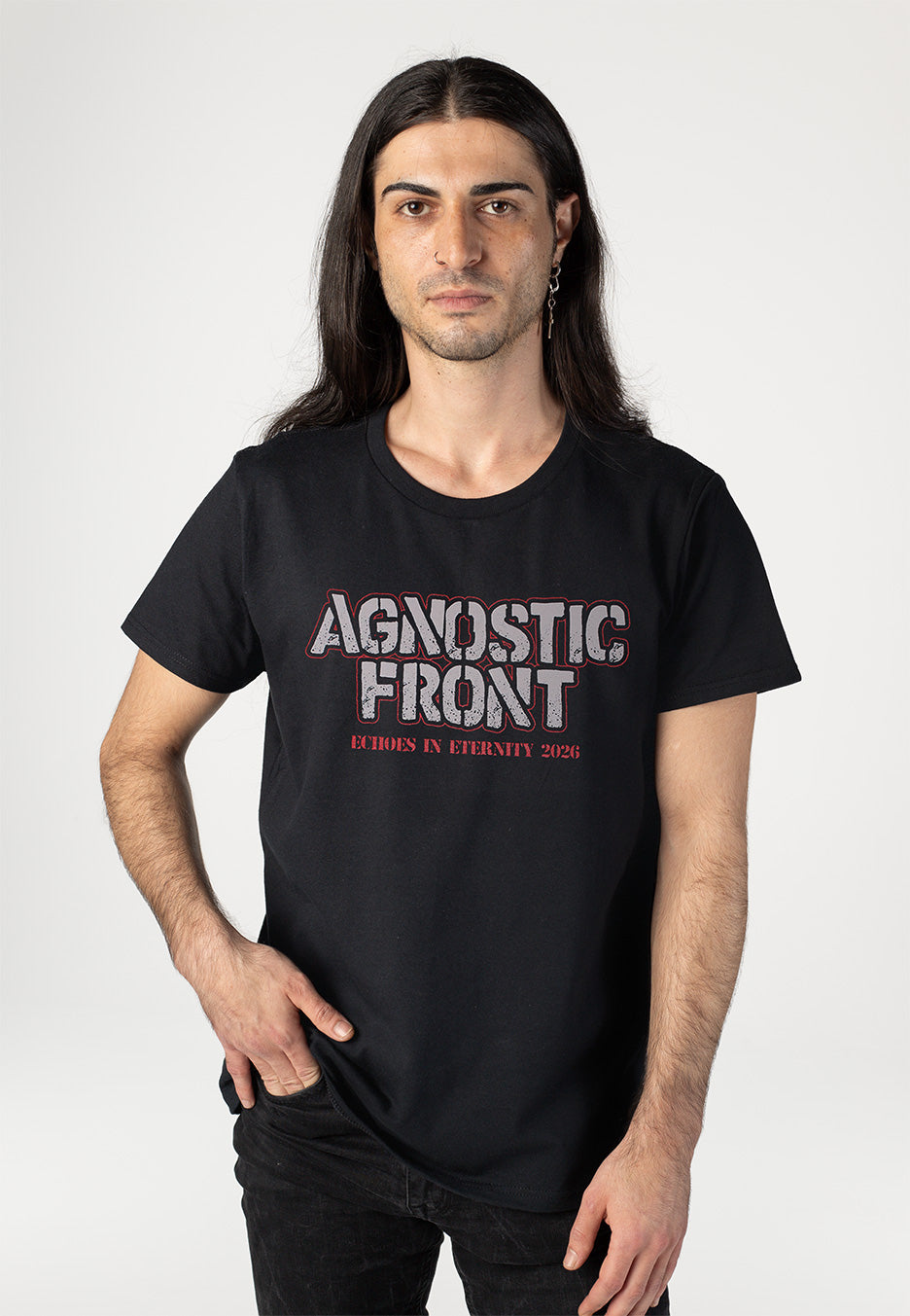 Agnostic Front Echoes Frame Tour 2026 T-Shirt | Men-Image