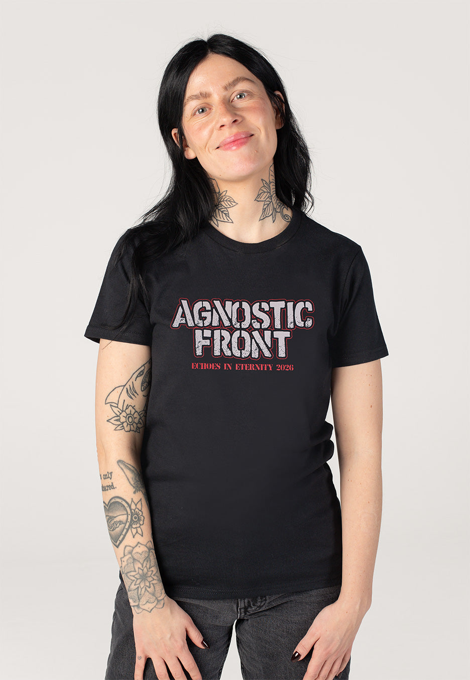 Agnostic Front Echoes Frame Tour 2026 T-Shirt | Women-Image