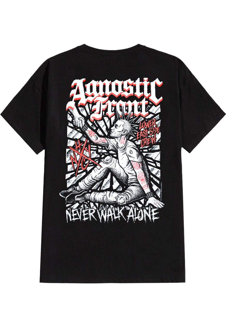 AGNOSTIC FRONT_NYHC TATOOデットストック限458/500 Agnostic Front - Never Walk Alone - T-Shirt | Impericon