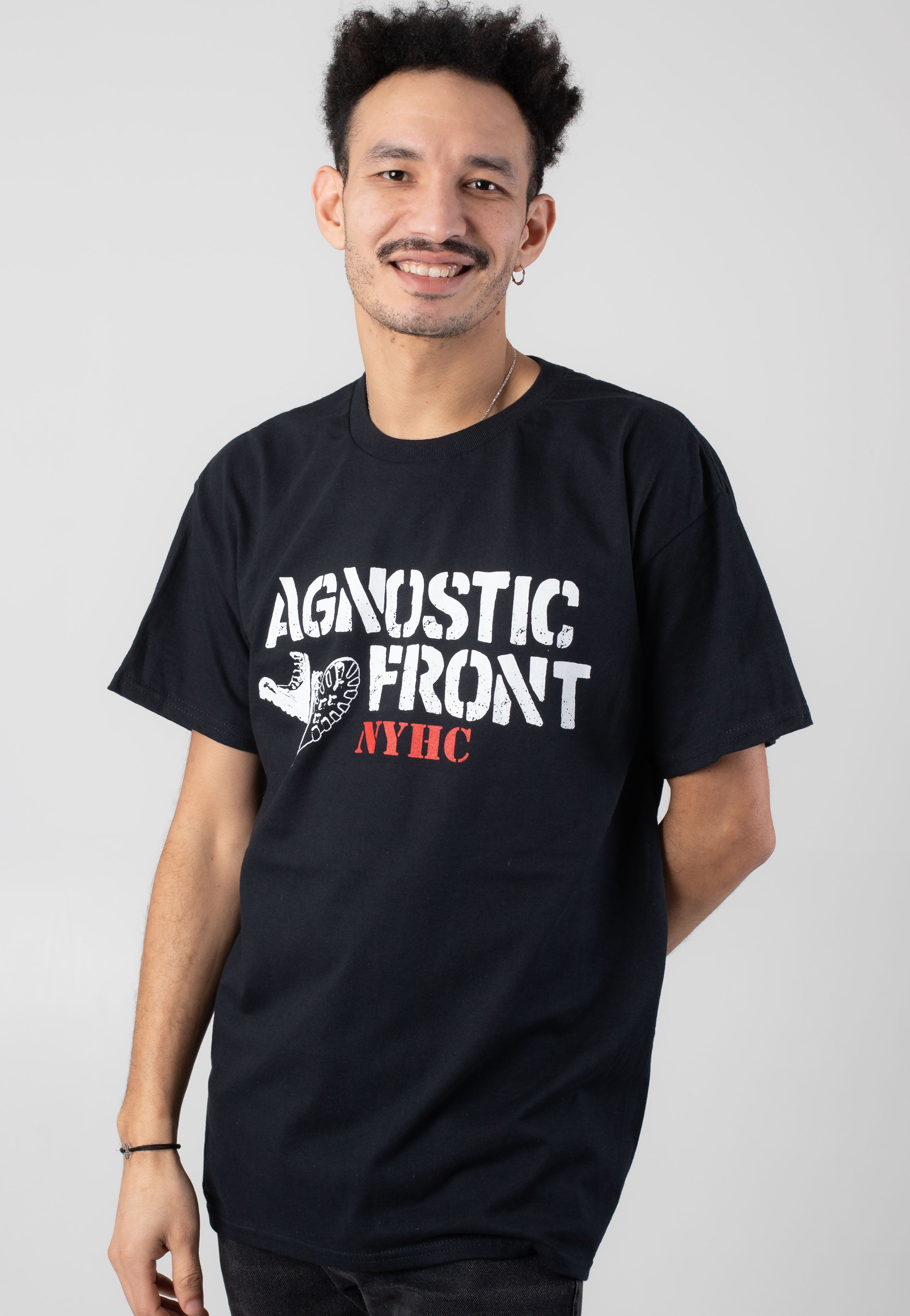 Agnostic Front - Stencil Boots - T-Shirt | Men-Image