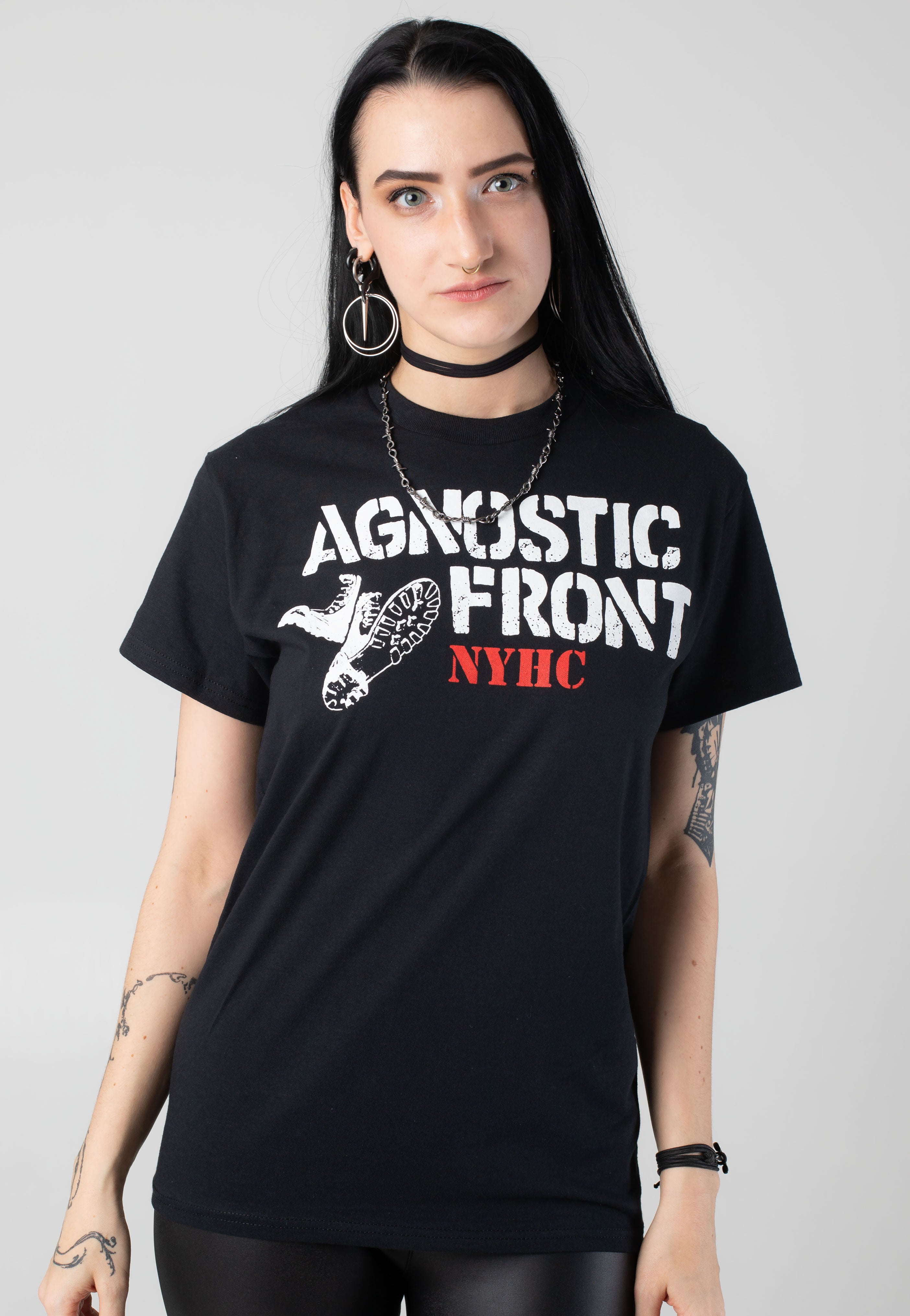 Agnostic Front - Stencil Boots - T-Shirt | Impericon