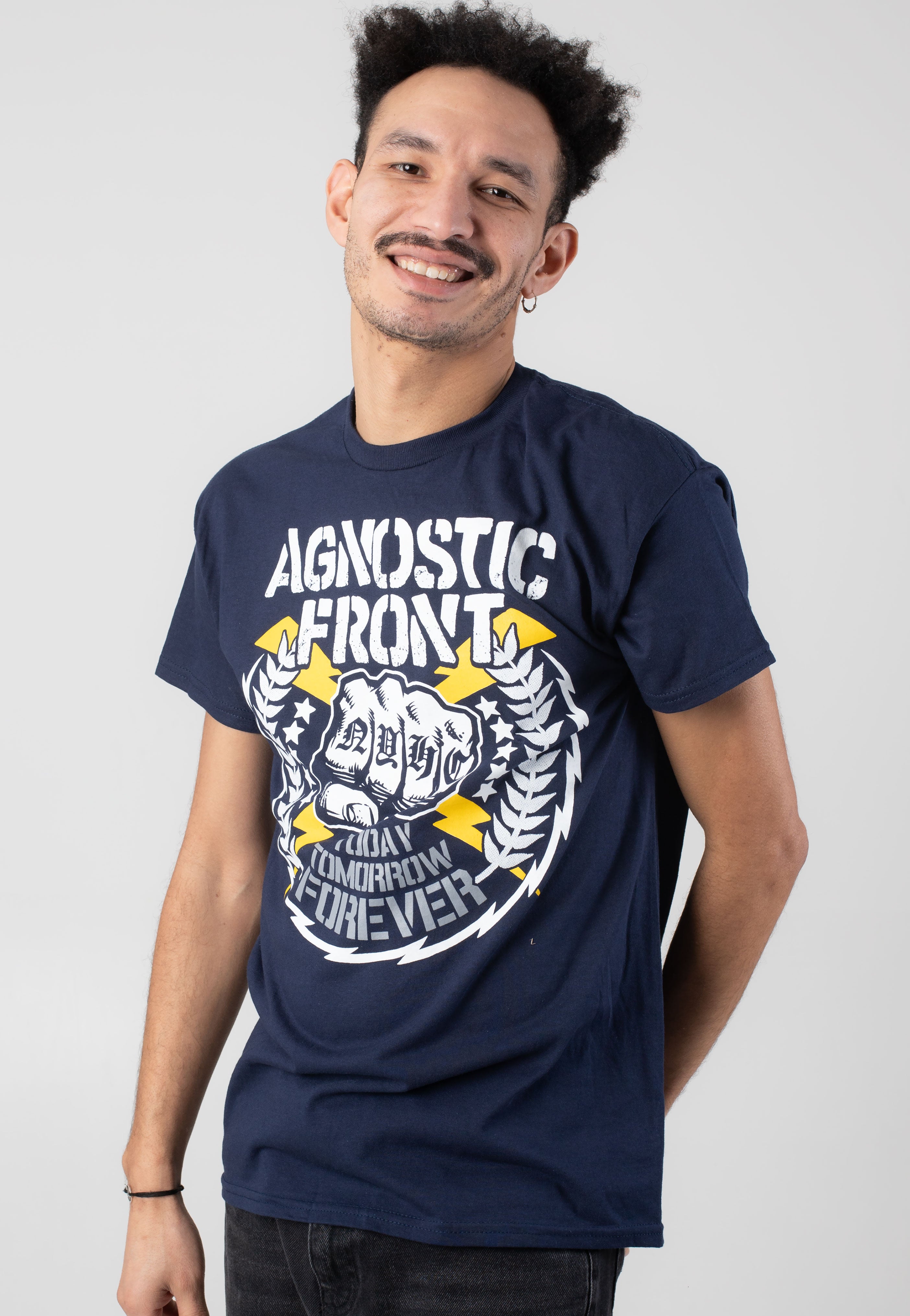 Agnostic Front - Today Tomorrow Forever Navy - T-Shirt | Men-Image
