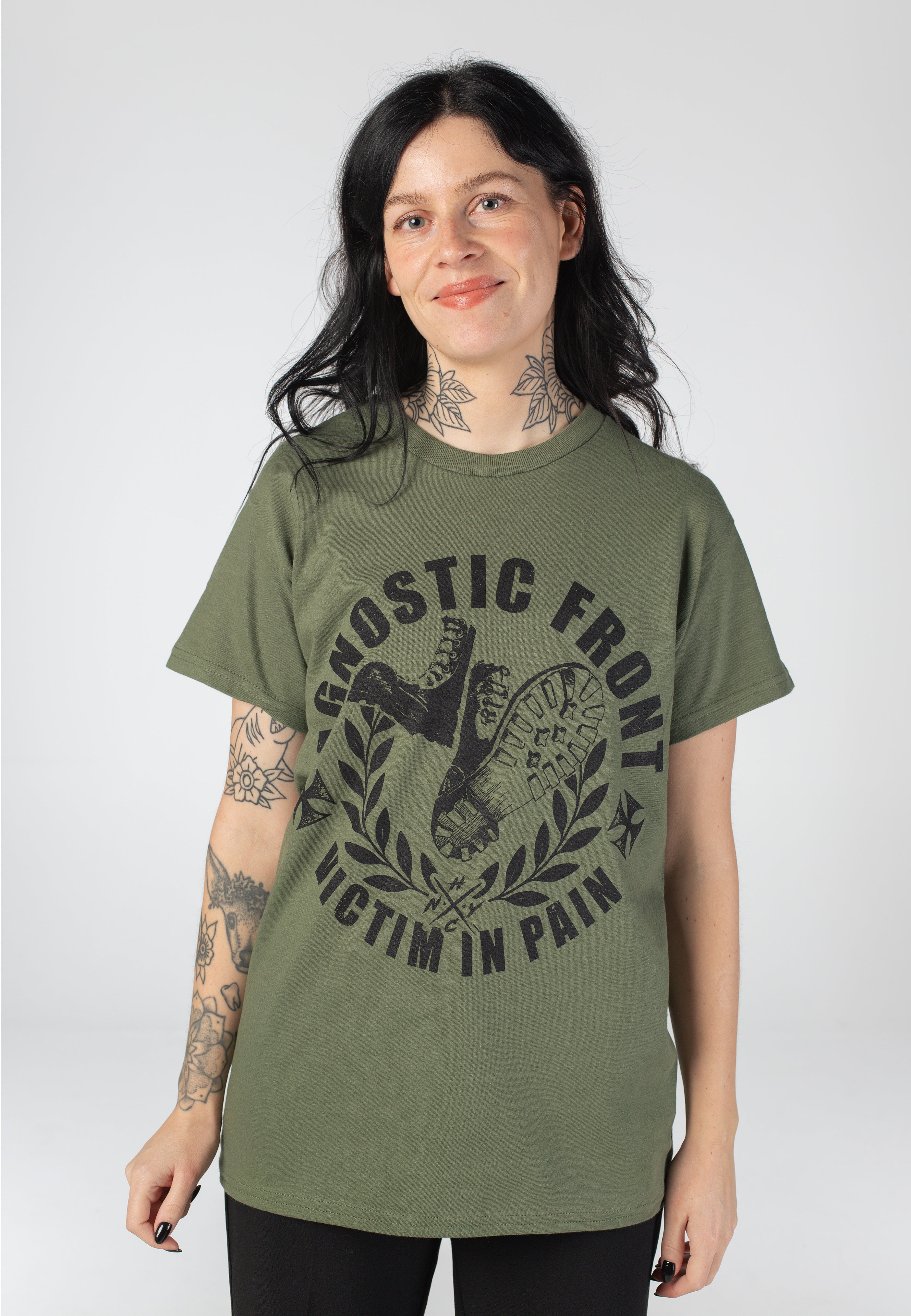 Agnostic Front - Victim In Pain Military Green - T-Shirt | Women-Image