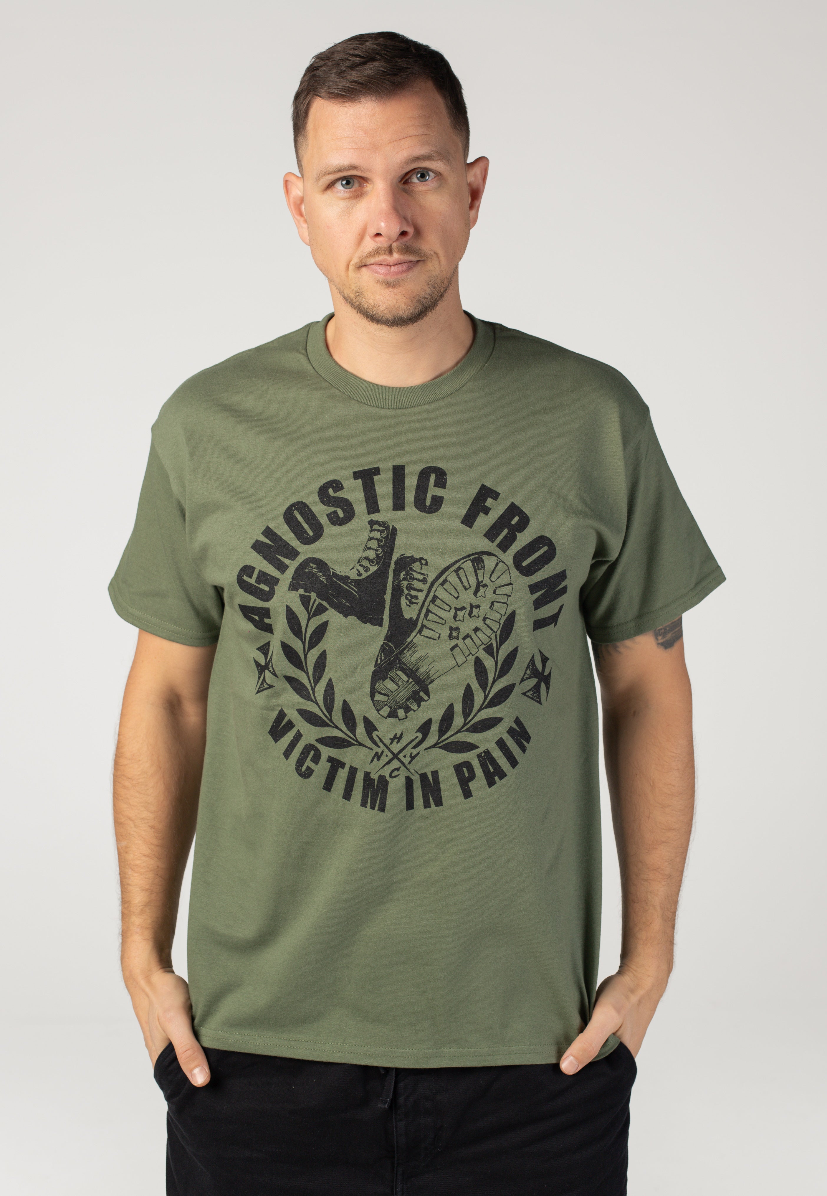 Agnostic Front - Victim In Pain Military Green - T-Shirt | Men-Image