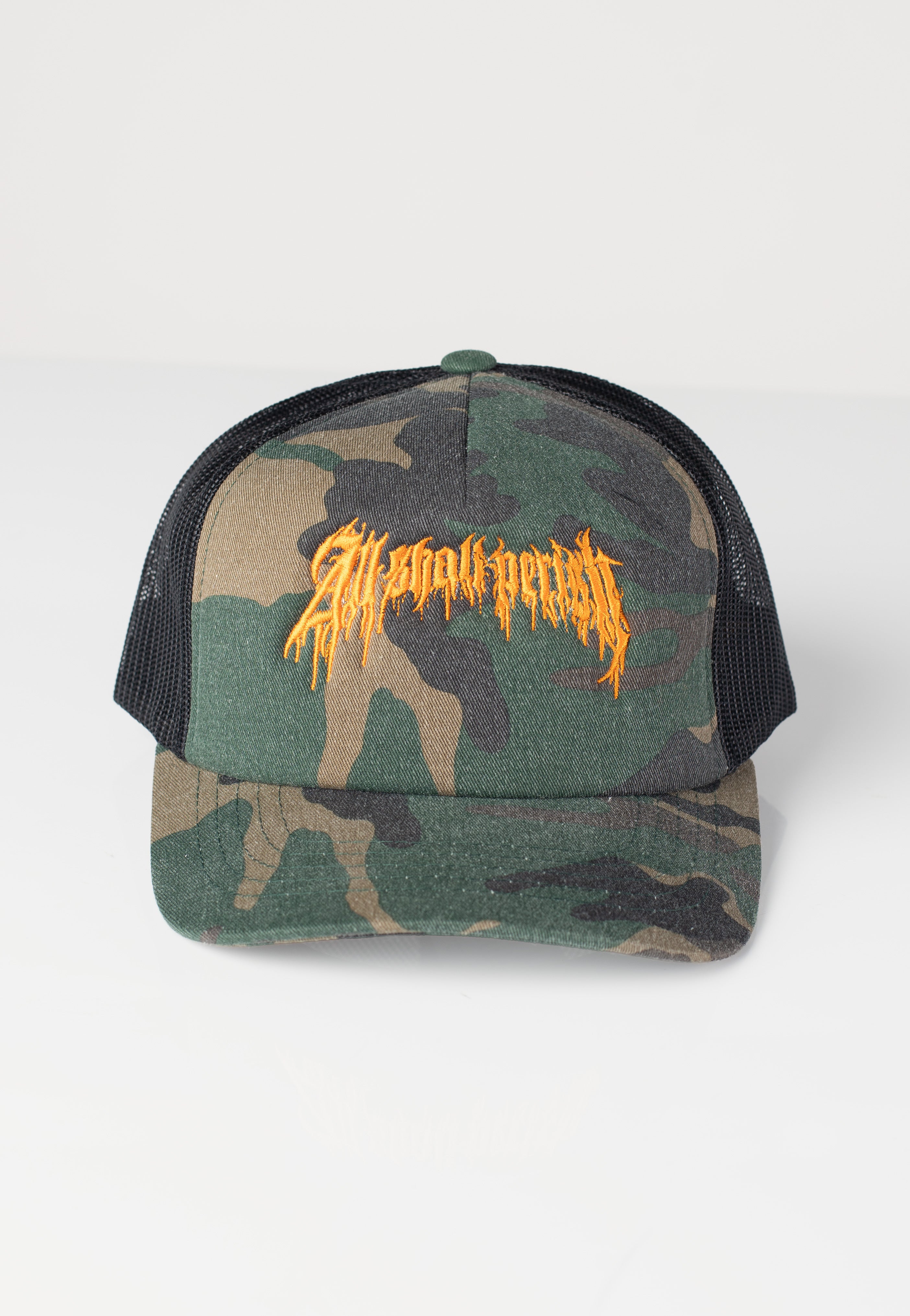 All Shall Perish - Orange Logo Trucker - Cap | Neutral-Image